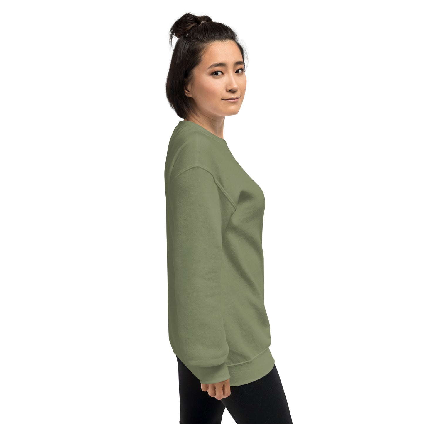 "LOVE yourself" with "you are lovable" (Left Sleeve) Embroidered Sweatshirt - EMPOWERED YOU DESIGNS, LLC