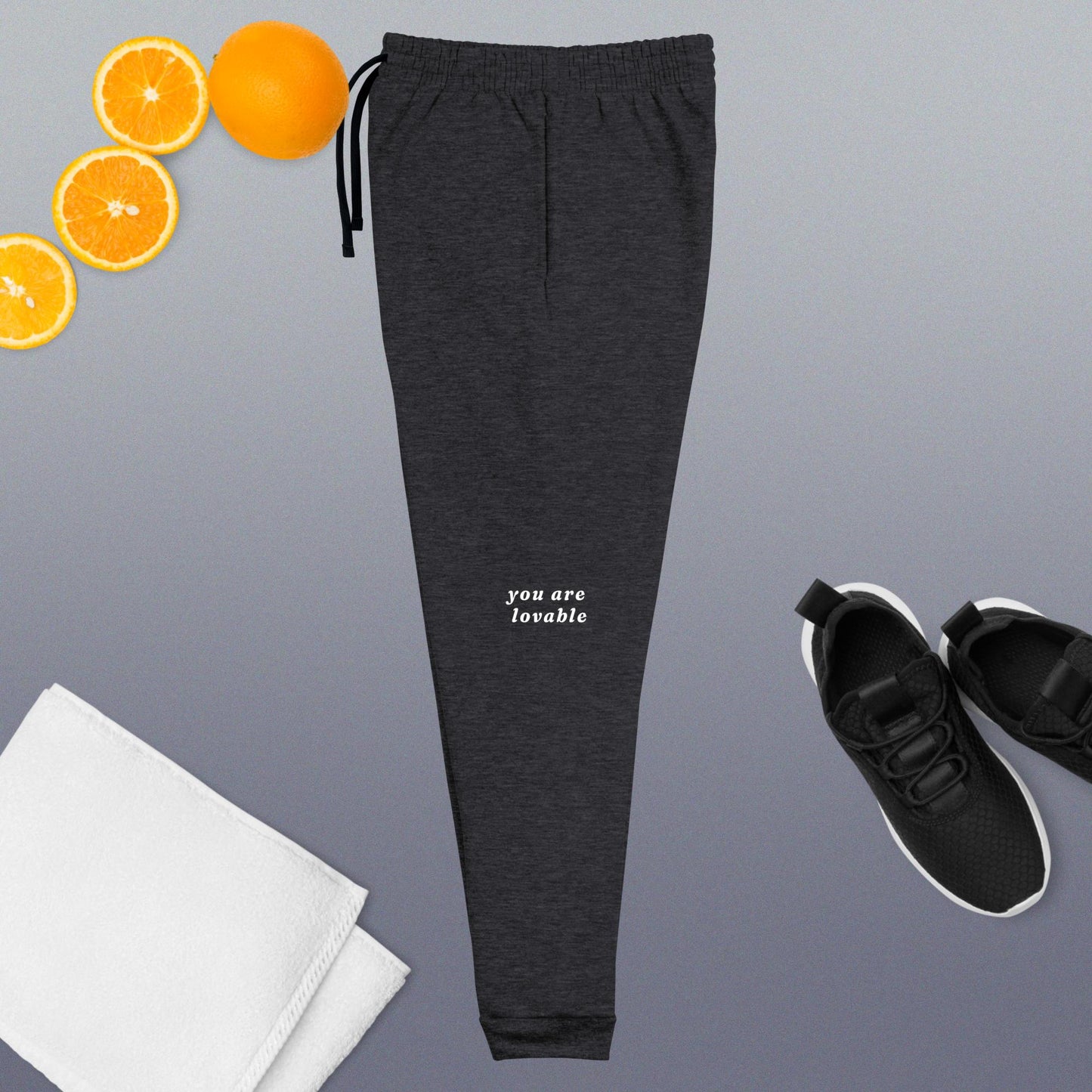 "you are lovable" Joggers (Unisex) - EMPOWERED YOU DESIGNS, LLC