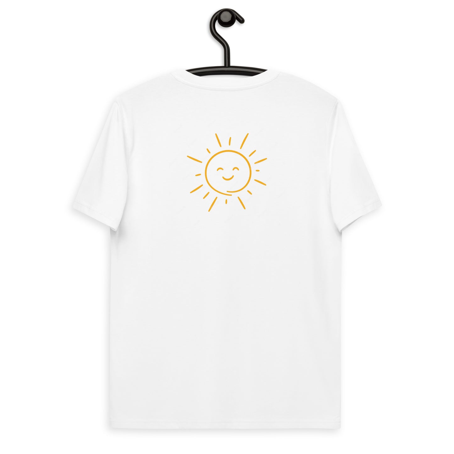 "Be the sunshine" Embroidered Organic Cotton T-Shirt - EMPOWERED YOU DESIGNS, LLC