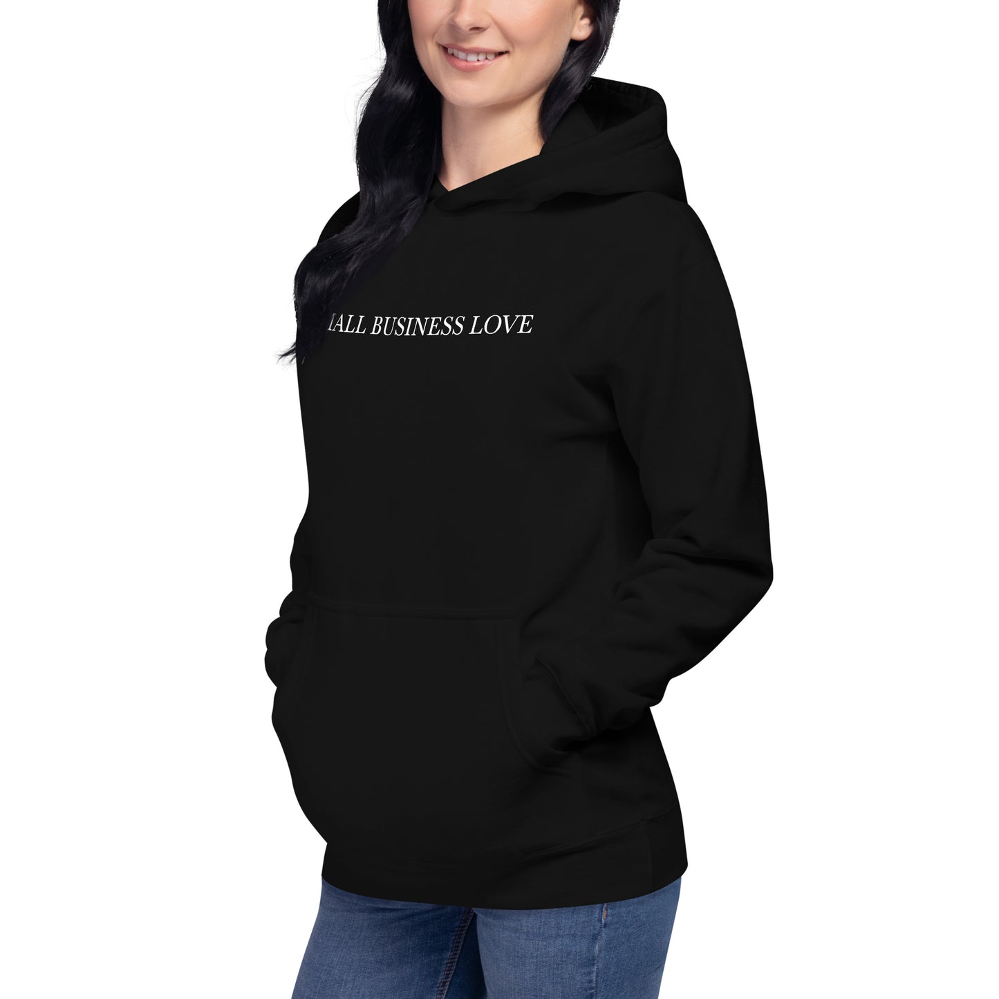 "SMALL BUSINESS LOVE" with business designs on back - Premium Hoodie - EMPOWERED YOU DESIGNS, LLC