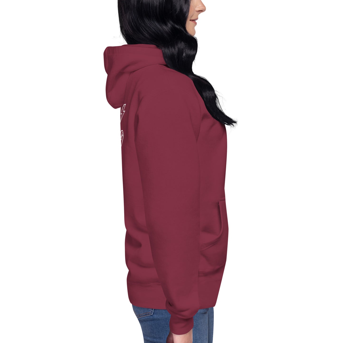 "SMALL BUSINESS LOVE" with business designs on back - Premium Hoodie - EMPOWERED YOU DESIGNS, LLC