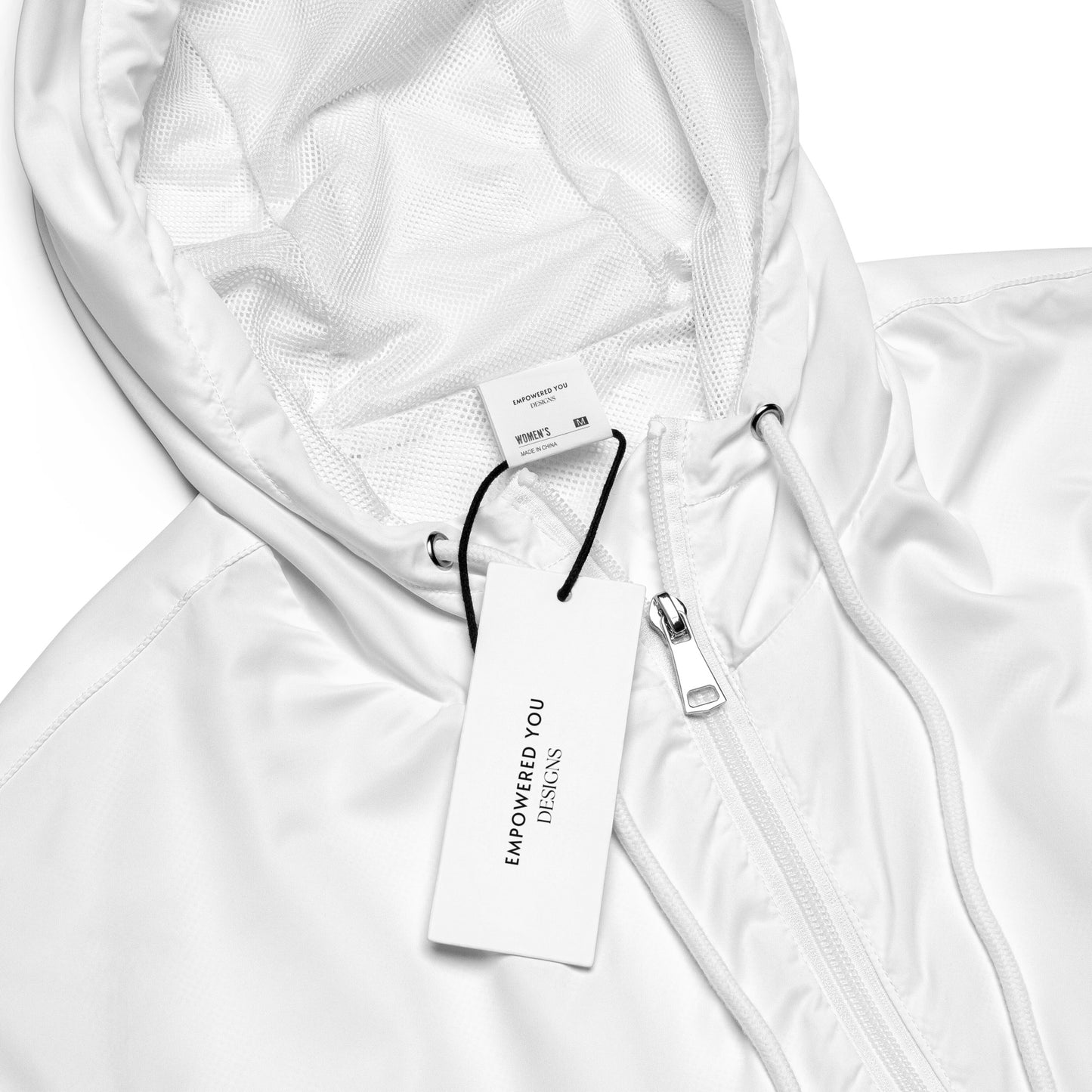 "encourage others" (On sleeves) Women’s Butterfly Cropped Windbreaker - EMPOWERED YOU DESIGNS, LLC