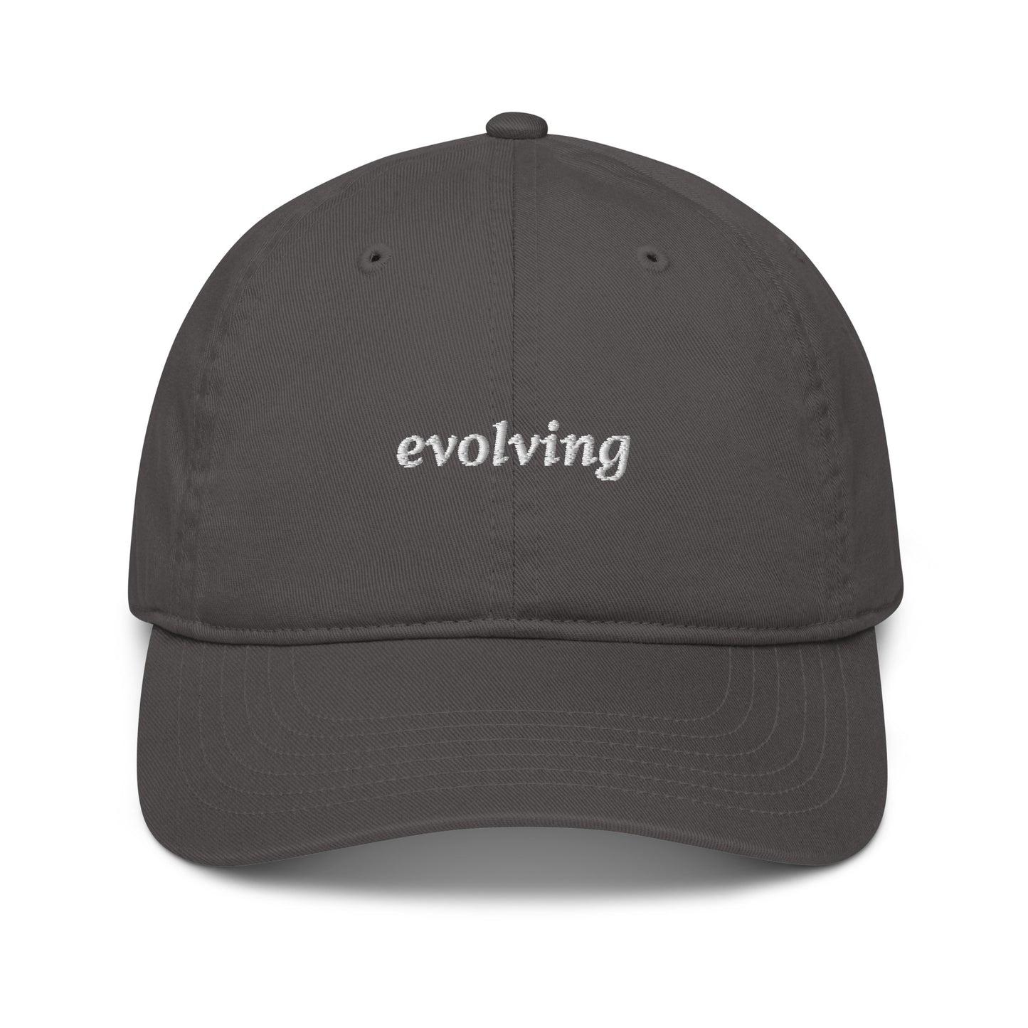 "evolving" Embroidered Organic Cotton Dad Hat - EMPOWERED YOU DESIGNS, LLC