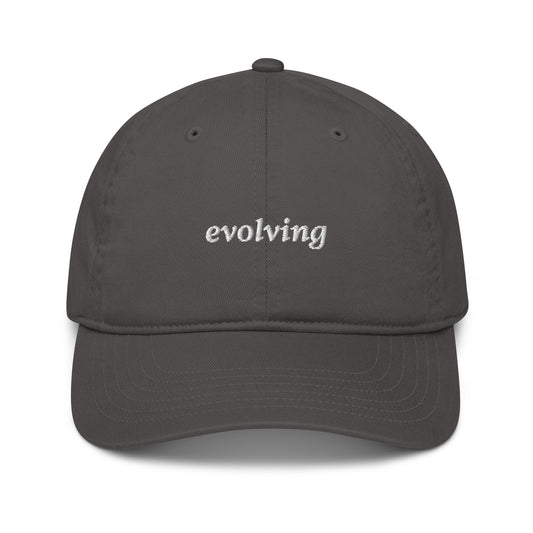 "evolving" Embroidered Organic Cotton Dad Hat - EMPOWERED YOU DESIGNS, LLC