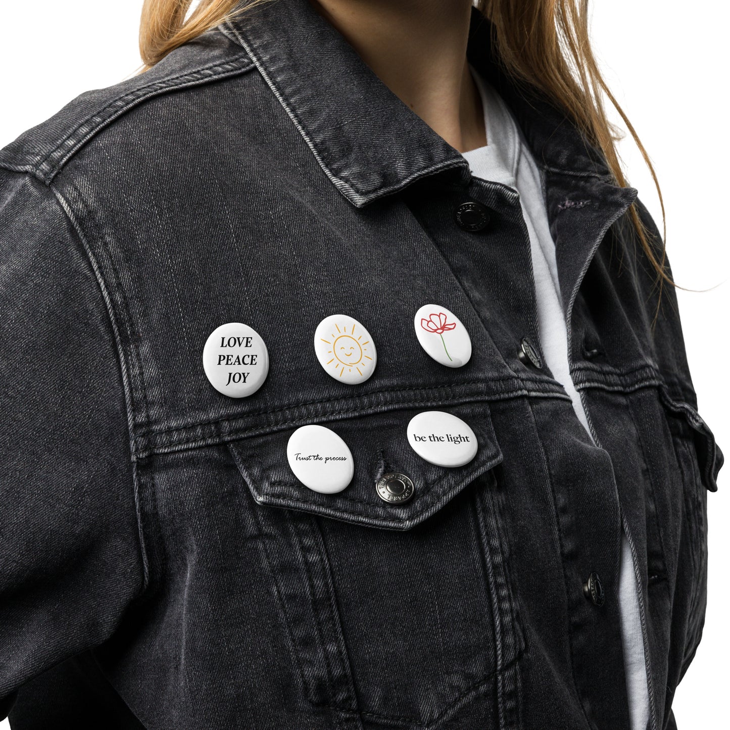 Pin Buttons (Set of 5) - EMPOWERED YOU DESIGNS, LLC