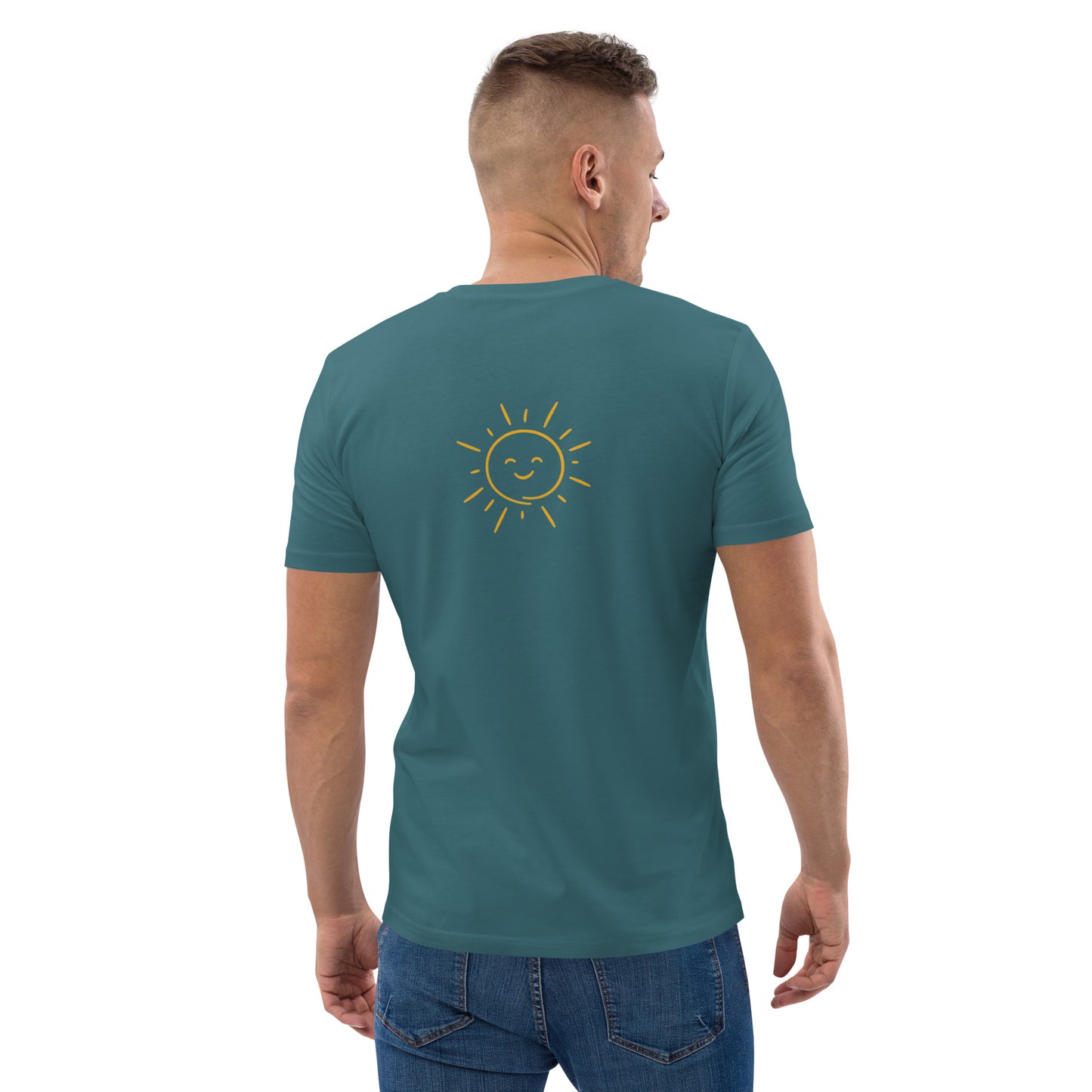 Men's "TOUGH TIMES DON'T LAST. TOUGH PEOPLE DO." Embroidered Organic Cotton T-Shirt - EMPOWERED YOU DESIGNS, LLC