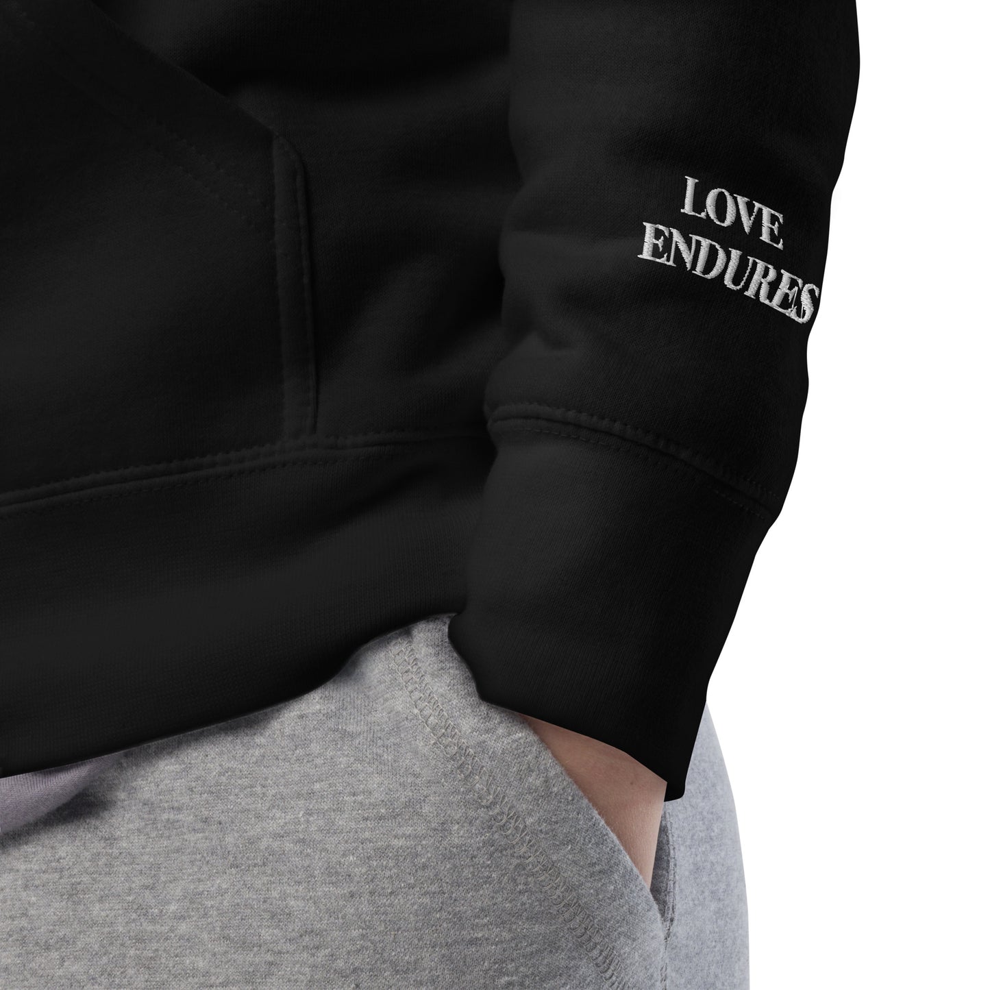 "HEART & SOUL" with "LOVE ENDURES" Embroidered Premium Hoodie (Unisex) - EMPOWERED YOU DESIGNS, LLC