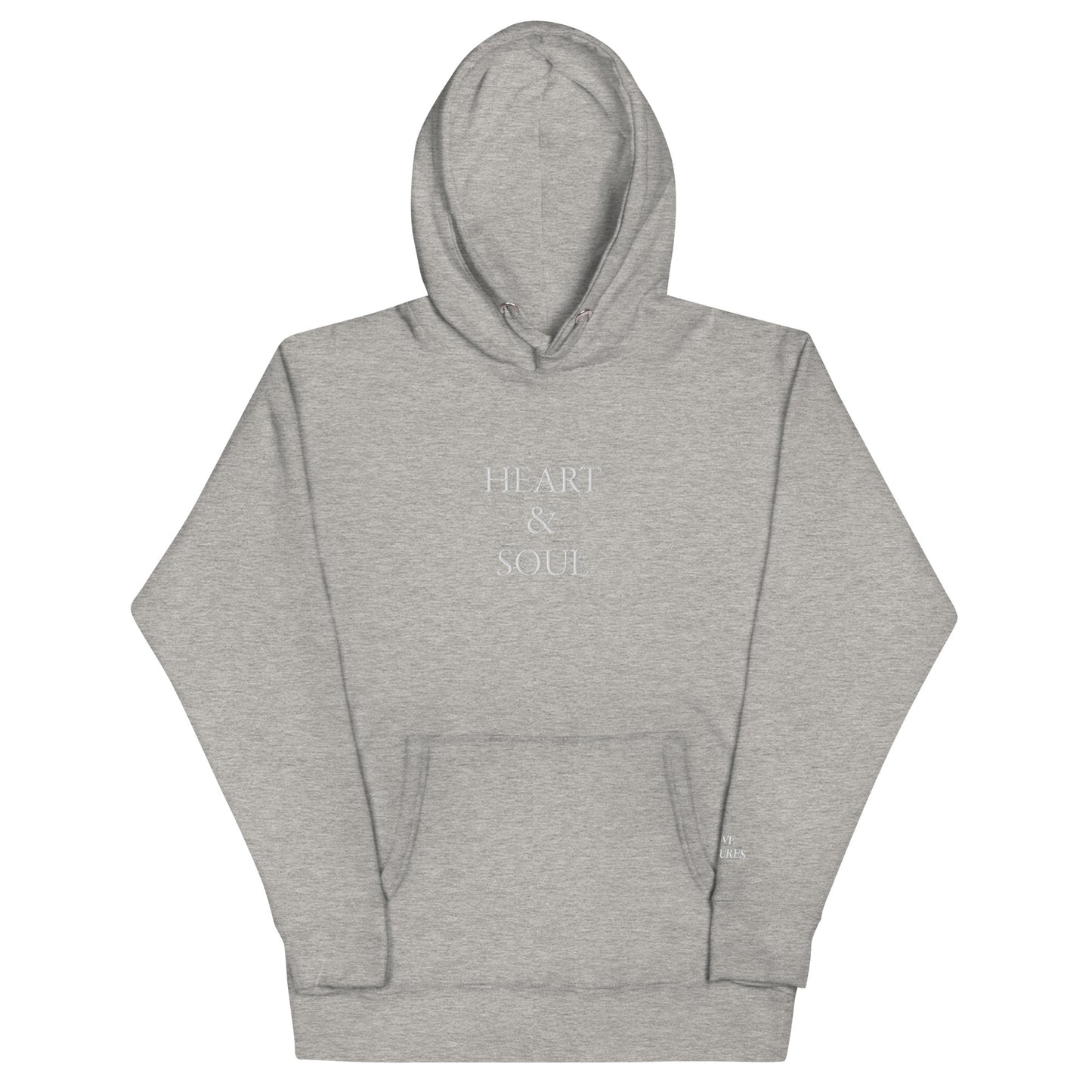 "HEART & SOUL" with "LOVE ENDURES" Embroidered Premium Hoodie (Unisex) - EMPOWERED YOU DESIGNS, LLC