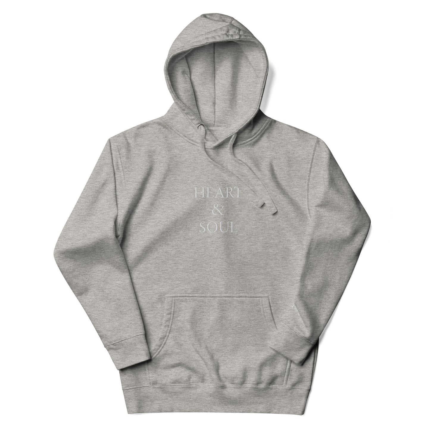 "HEART & SOUL" with "LOVE ENDURES" Embroidered Premium Hoodie (Unisex) - EMPOWERED YOU DESIGNS, LLC