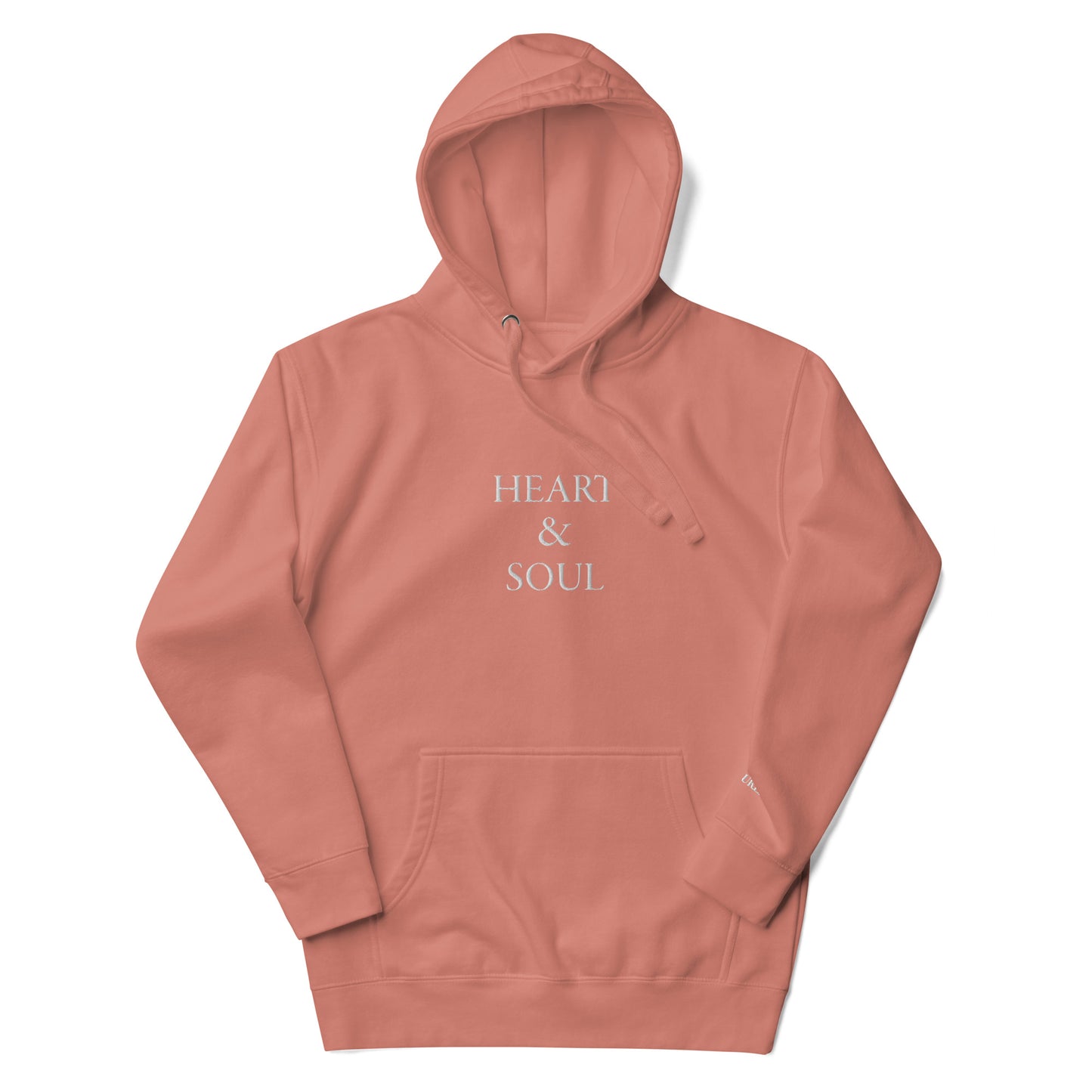 "HEART & SOUL" with "LOVE ENDURES" Embroidered Premium Hoodie (Unisex) - EMPOWERED YOU DESIGNS, LLC