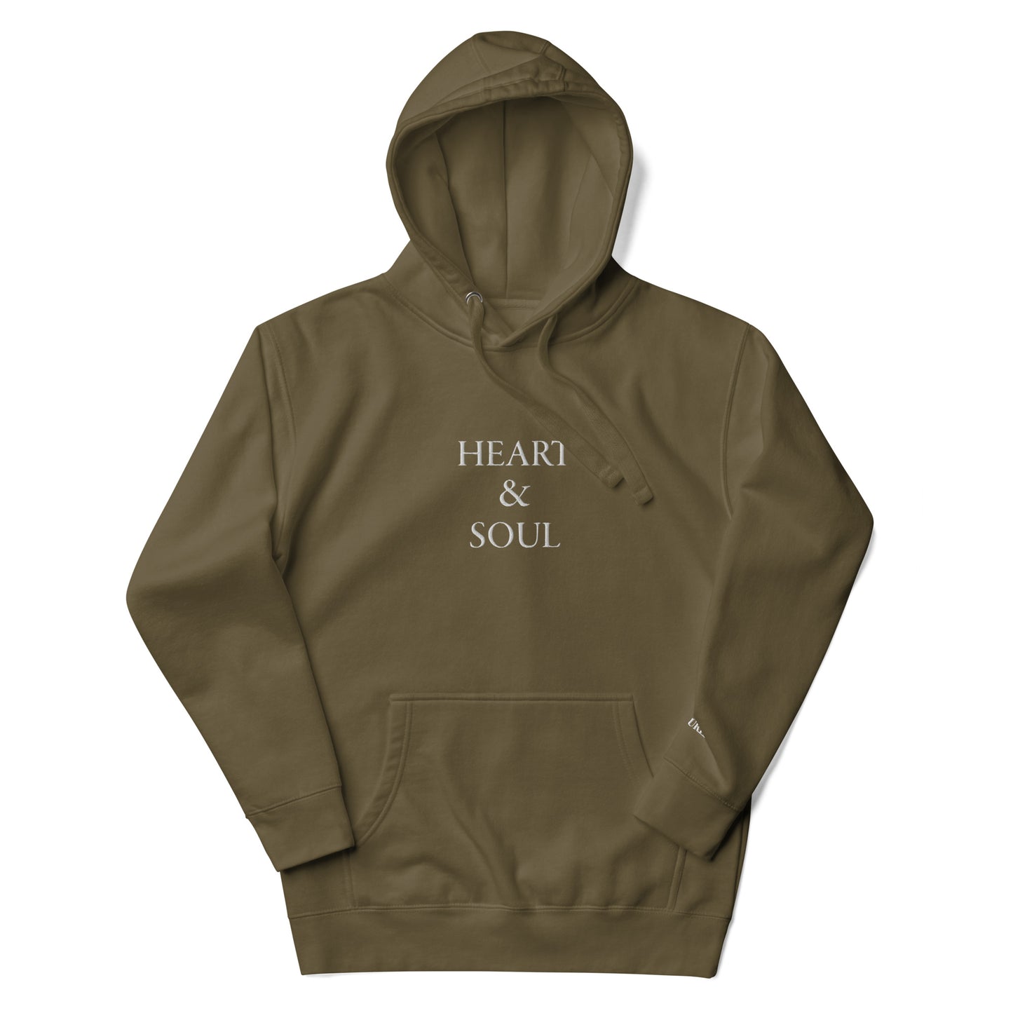 "HEART & SOUL" with "LOVE ENDURES" Embroidered Premium Hoodie (Unisex) - EMPOWERED YOU DESIGNS, LLC