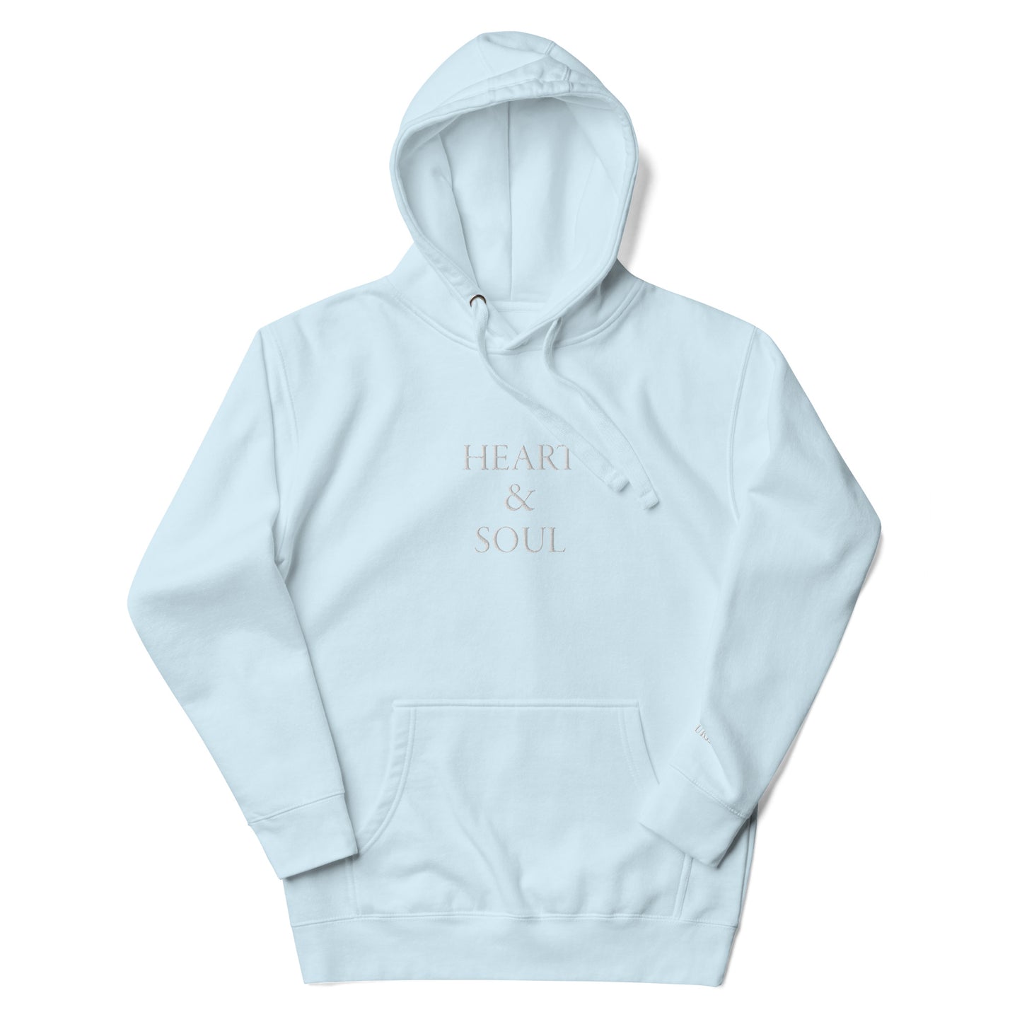 "HEART & SOUL" with "LOVE ENDURES" Embroidered Premium Hoodie (Unisex) - EMPOWERED YOU DESIGNS, LLC