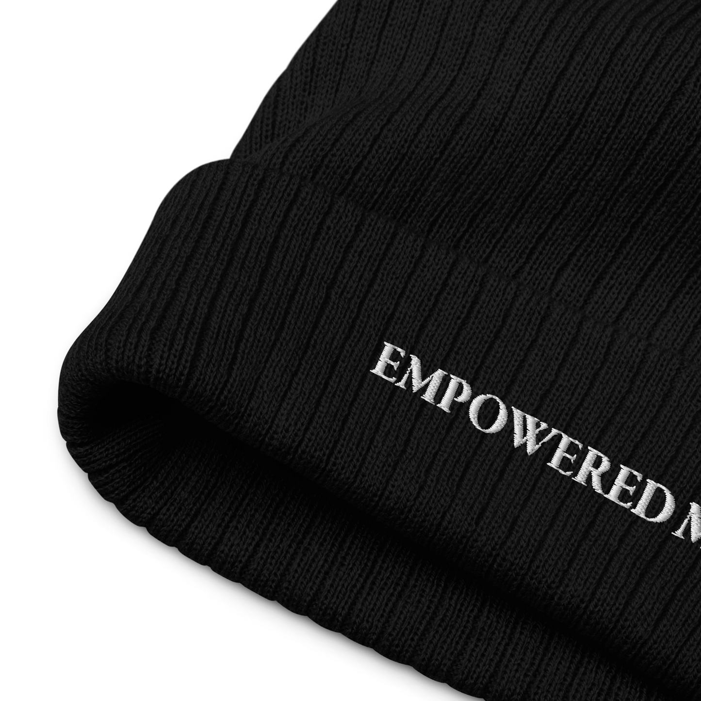 "EMPOWERED ME" Embroidered Ribbed Knit Beanie - EMPOWERED YOU DESIGNS, LLC