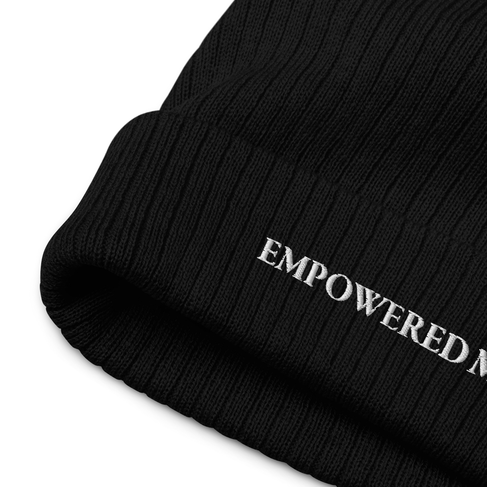 "EMPOWERED ME" Embroidered Ribbed Knit Beanie - EMPOWERED YOU DESIGNS, LLC