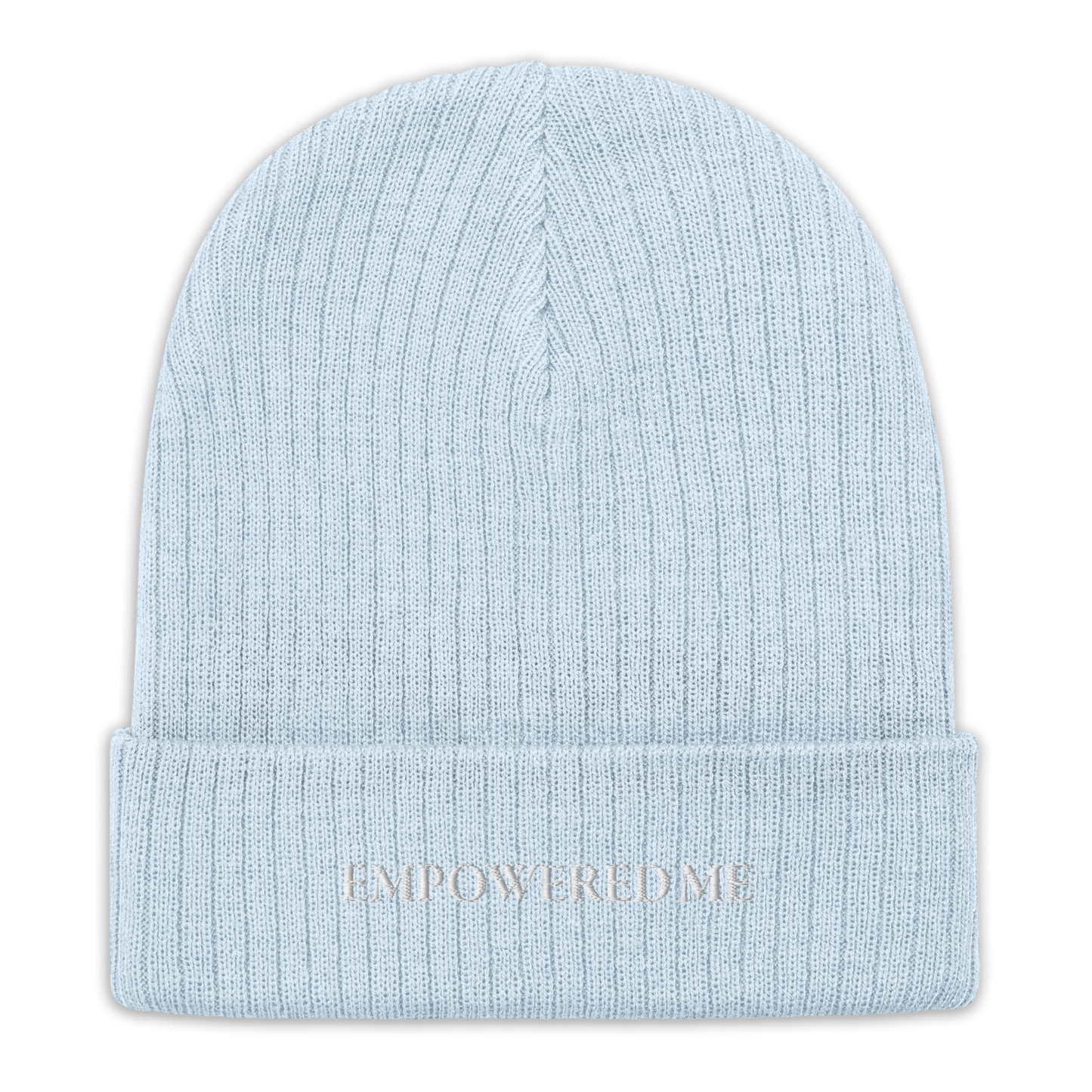 "EMPOWERED ME" Embroidered Ribbed Knit Beanie - EMPOWERED YOU DESIGNS, LLC