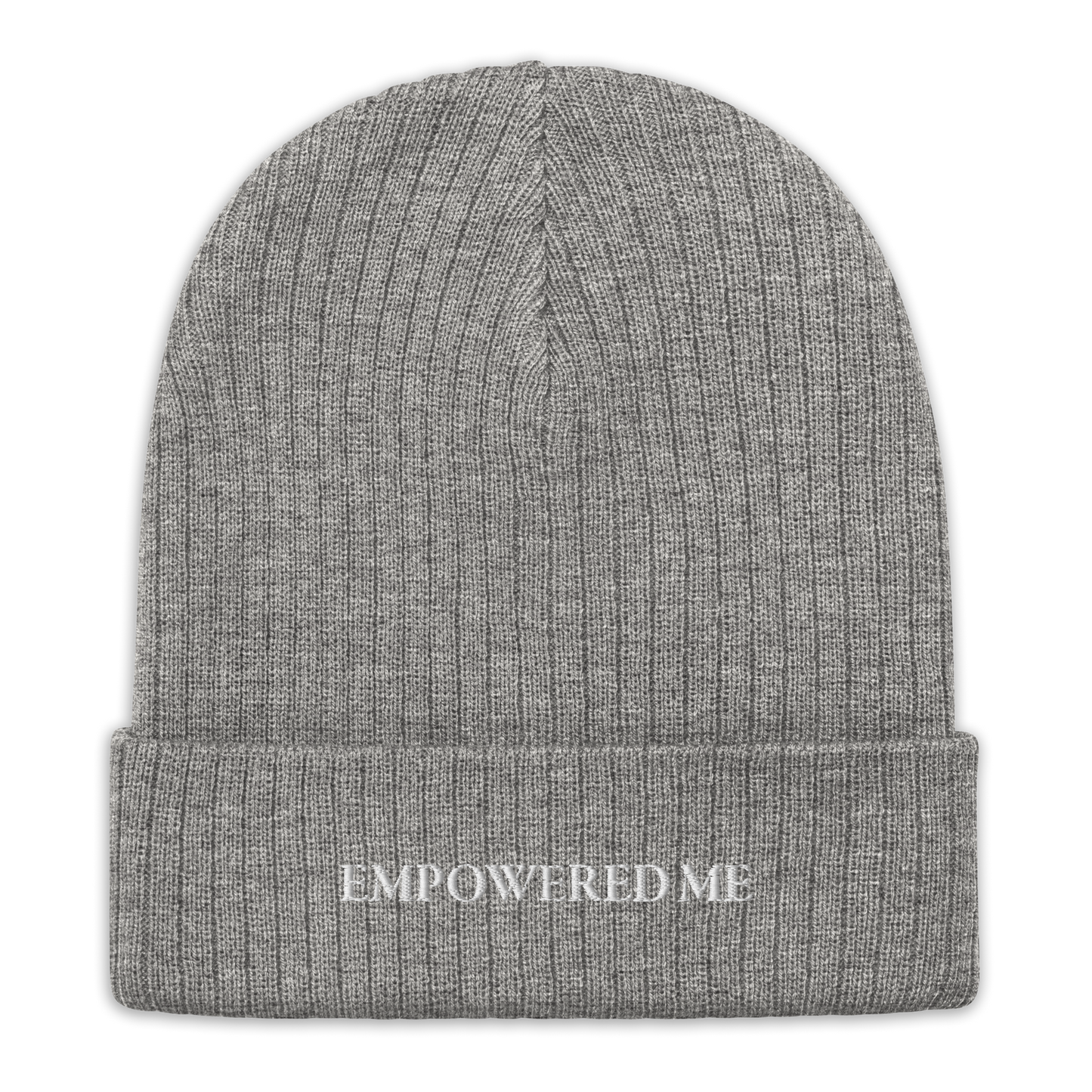 "EMPOWERED ME" Embroidered Ribbed Knit Beanie - EMPOWERED YOU DESIGNS, LLC