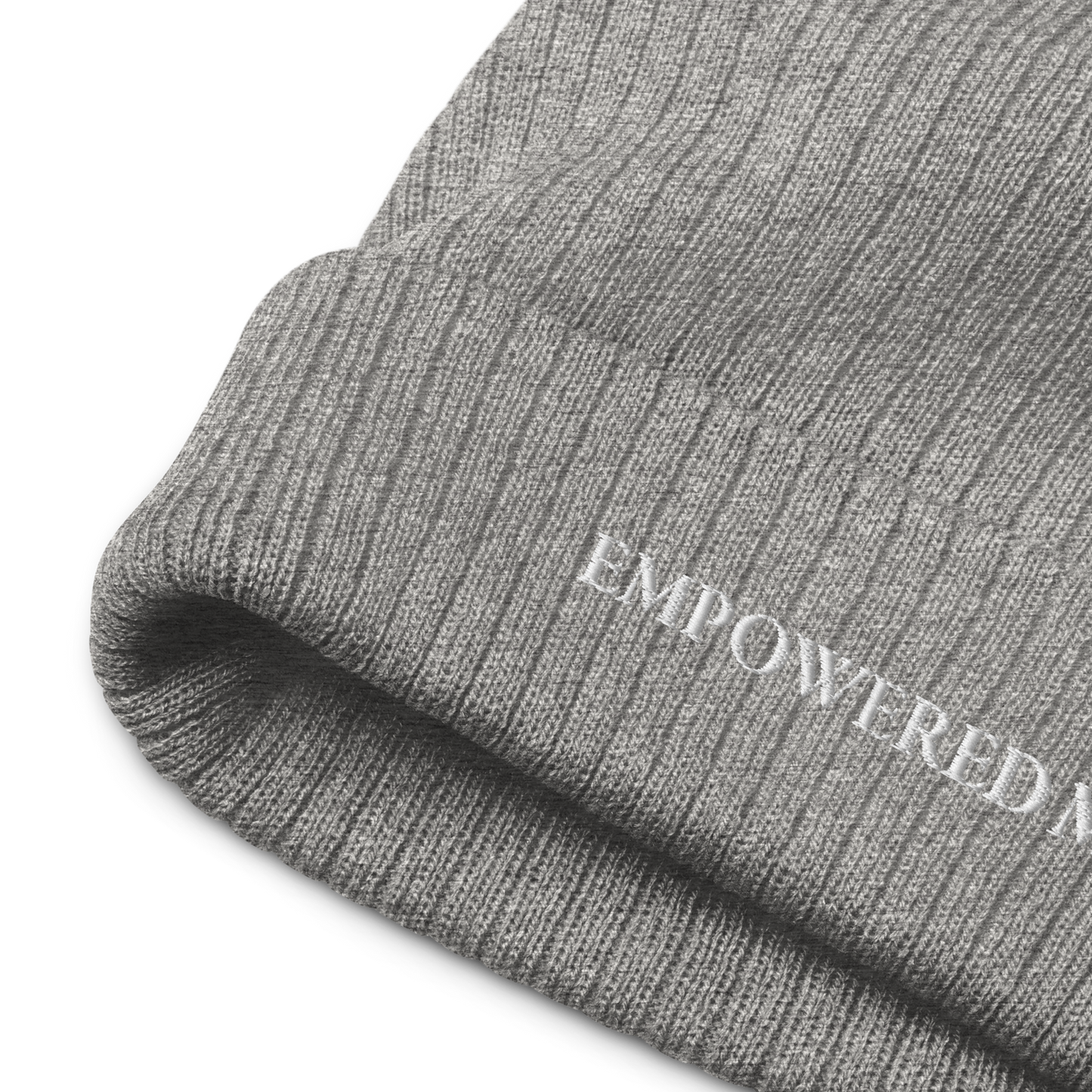 "EMPOWERED ME" Embroidered Ribbed Knit Beanie - EMPOWERED YOU DESIGNS, LLC