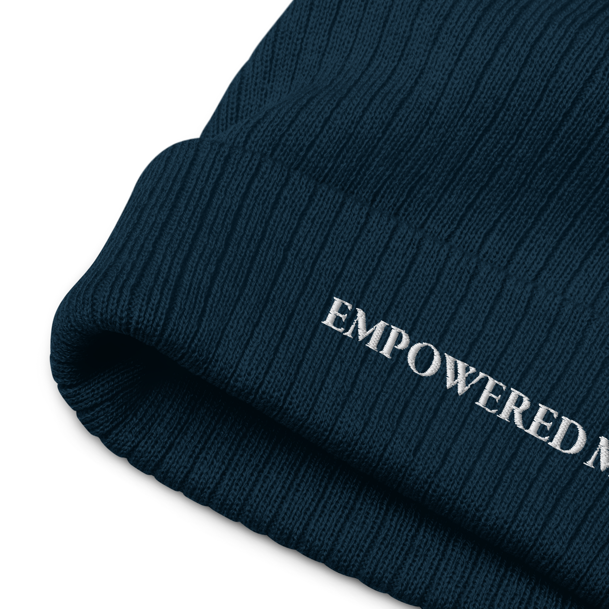 "EMPOWERED ME" Embroidered Ribbed Knit Beanie - EMPOWERED YOU DESIGNS, LLC